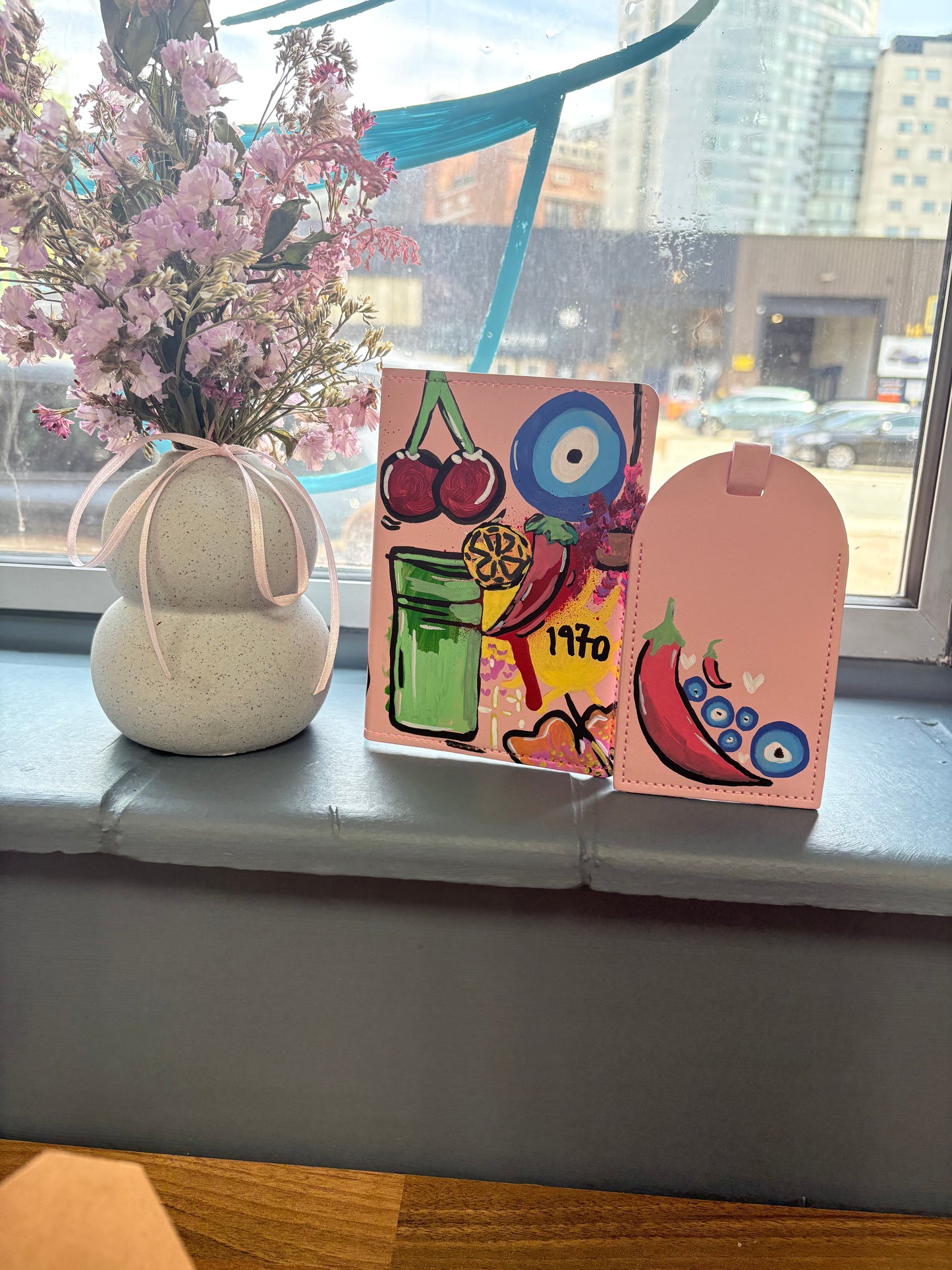 Personalised Passport Cover & suitcase tag