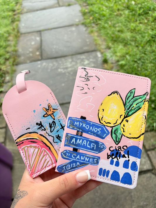 Custom Passport Cover & suitcase tag