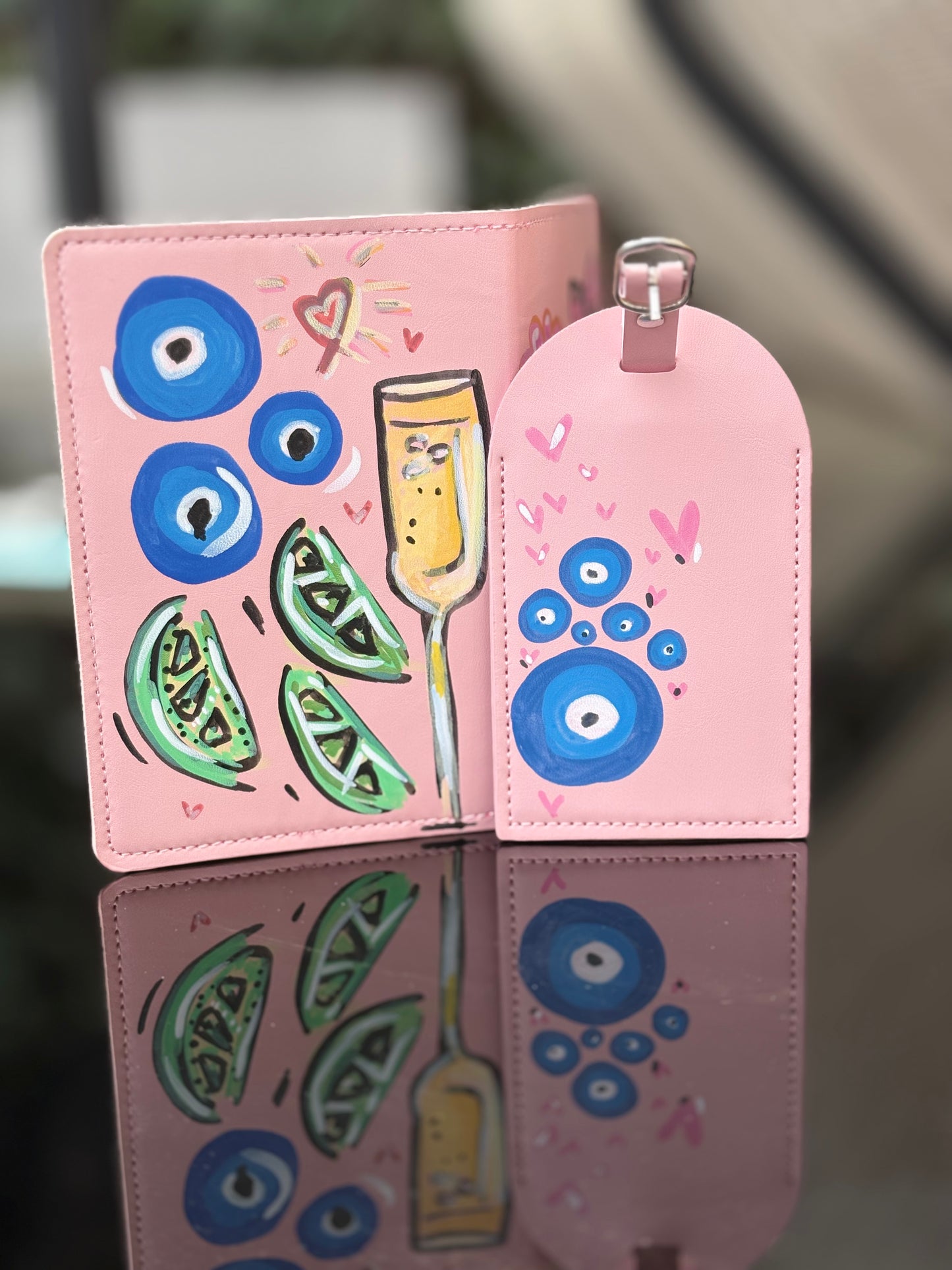 Personalised Passport Cover & suitcase tag
