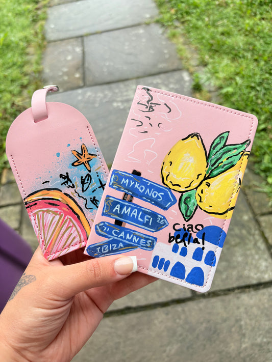 Custom Passport Cover & suitcase tag