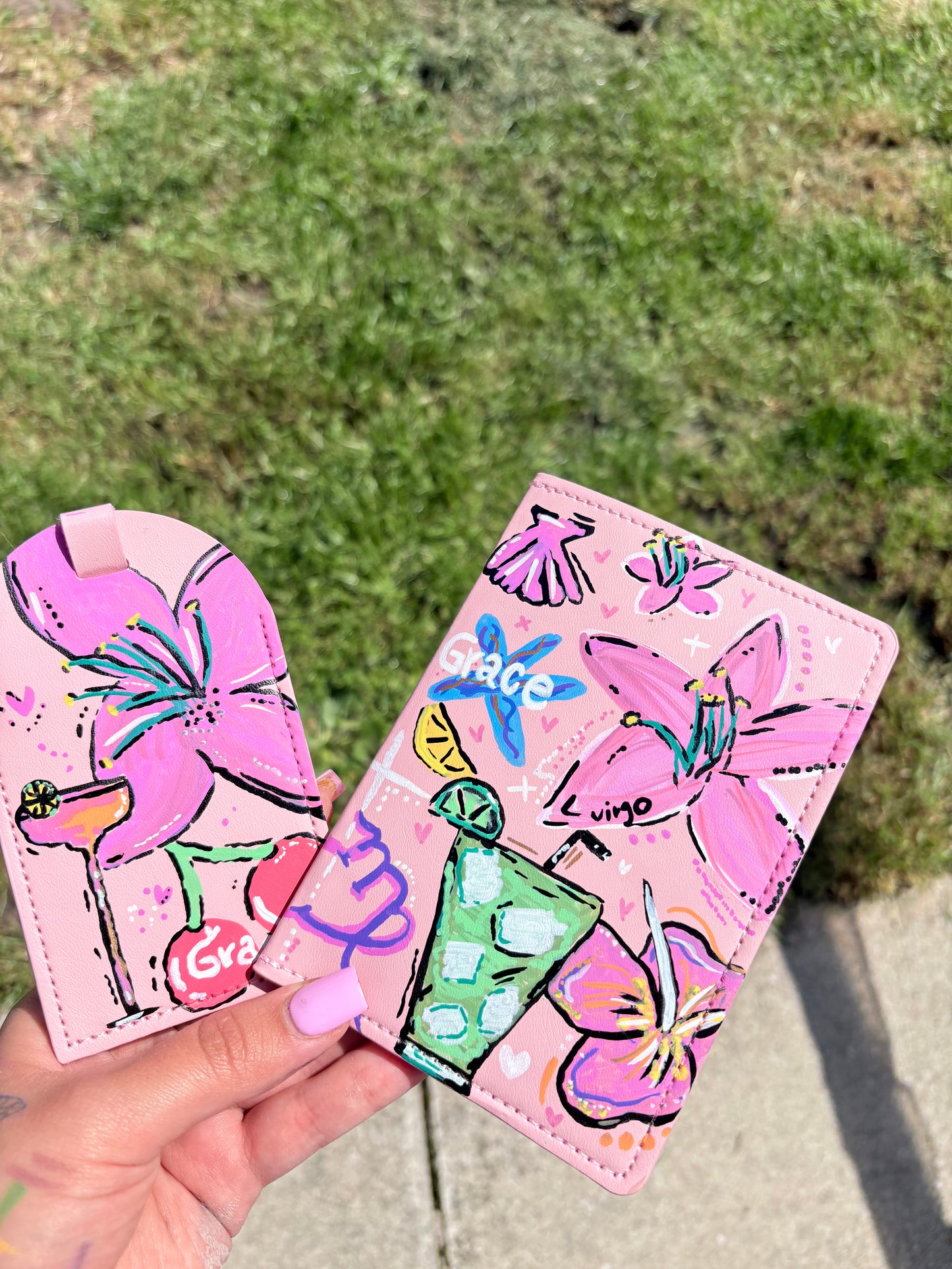 Custom Passport Cover & suitcase tag