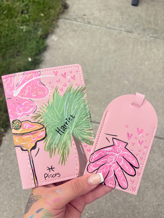Custom Passport Cover & suitcase tag
