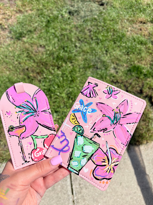Custom Passport Cover & suitcase tag