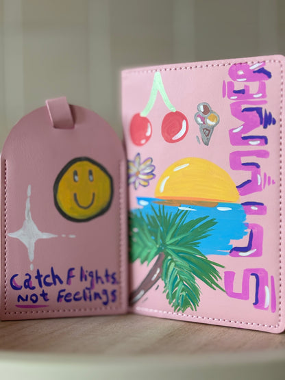 Personalised Passport Cover & suitcase tag