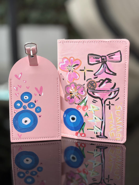Personalised Passport Cover & suitcase tag